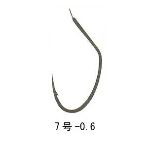 がまかつ（Gamakatsu） アマゴ半スレ 糸付60cm 7号-0.6 青