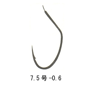 がまかつ（Gamakatsu） アマゴ半スレ 糸付60cm 7.5号-0.6 青