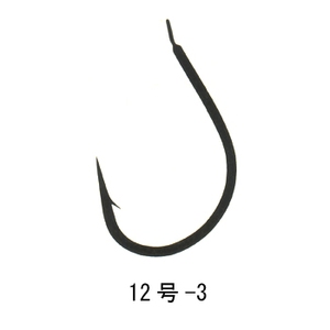 がまかつ（Gamakatsu） 鯉鈎 糸付 釣12号-3 茶
