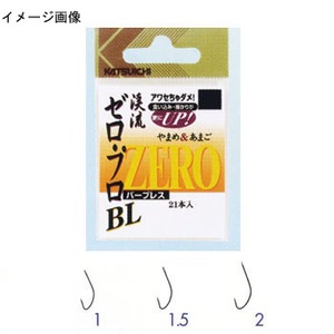 カツイチ（KATSUICHI） 渓流ゼロ・プロBL（バーブレス） 1.5号 茶