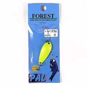 FOREST（フォレスト） PAL（パル） 2.5g 6 蛍光イエロー
