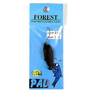 FOREST（フォレスト） PAL（パル） 2.5g 16 ブラック／赤ラメ