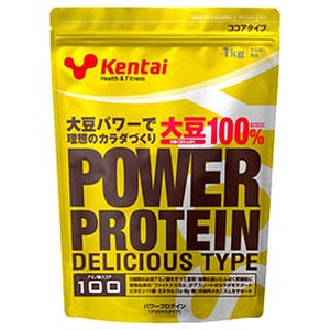 Kentai（健康体力研究所） パワープロテイン デリシャスタイプ 1kg ココア風味