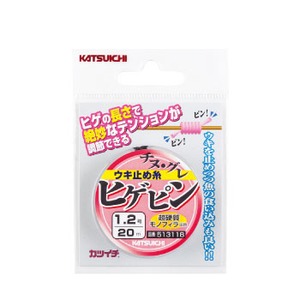 カツイチ（KATSUICHI） ウキ止め糸 ヒゲピン 1.2号 ピンク
