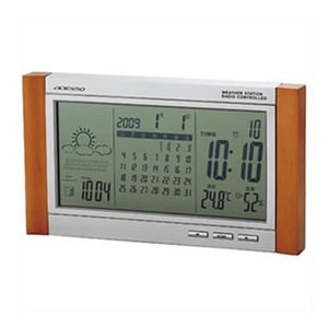 【クリックでお店のこの商品のページへ】ADESSO(アデッソ)電波時計(天気予報機能付き) TSB-376