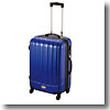 トラベルスーツケース（TSAロック付きダブルファスナータイプ） M ブルー
