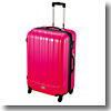 トラベルスーツケース（TSAロック付きダブルファスナータイプ） L ピンク