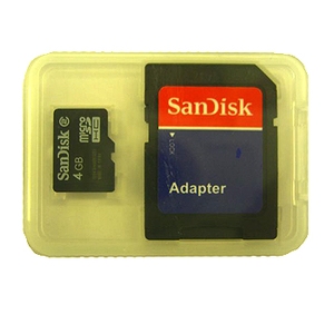 【クリックでお店のこの商品のページへ】SANDISK(サンディスク)microSDHC メモリーカード 4GB