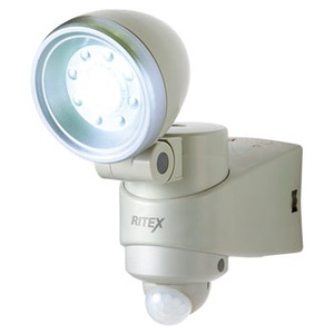 【クリックで詳細表示】ライテックス(RITEX)乾電池式LEDセンサーライト1.3W