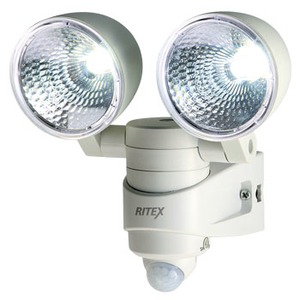 【クリックで詳細表示】ライテックス(RITEX)4W×2 LEDセンサーライト