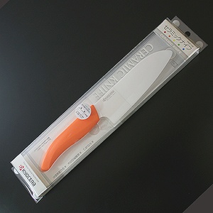 【クリックでお店のこの商品のページへ】京セラファインキッチン セラミックナイフ オレンジ
