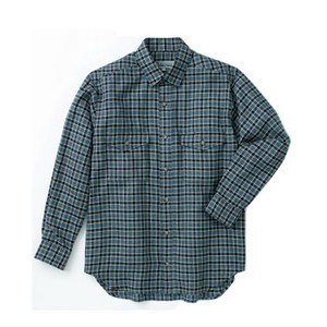 【クリックでお店のこの商品のページへ】ムッシュ(MUSSHU)メリノウール100％メンズチェックシャツ(綾織り) Men’s