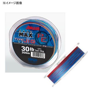 サンヨーナイロン SALT MAX TYPE-JIG-PE 300m 2号 オレンジ×パープル×グリーン×レッド×ブルー