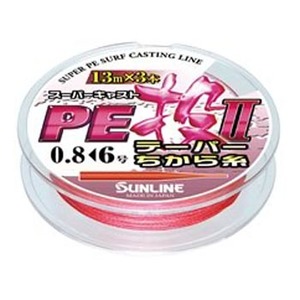 サンライン（SUNLINE） スーパーキャストPE投テーパー力糸II 13m×3 0.8号-6号 レッド