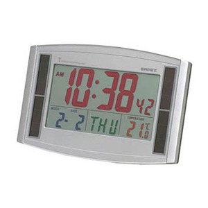 【クリックで詳細表示】エンペックス気象計(EMPEX)LC-821 カラー電波時計・ソーラーエコ