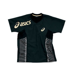アシックス（asics） ウオームアップシャツHS Men's L 90（ブラック）