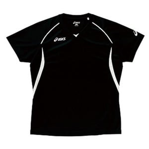 アシックス（asics） XW6183 プラシャツHS Women's XF 9001（ブラック×ホワイト）