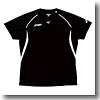 XW6183 プラシャツHS Women's XF 9001（ブラック×ホワイト）