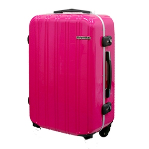 gowell（ゴーウェル） 「軽量細アルミフレーム」4輪PCスーツケース（4-6泊目安） Mサイズ ピンク