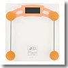 オーム電機（OHM） デジタル体重計 YB-0001 オレンジ