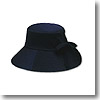 クールラピッド サイズ調整つば広帽子 約55-58cm ブラック