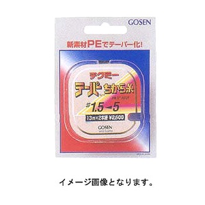 ゴーセン(GOSEN) テクミーテーパーちから糸１６ｍ・２本巻 ０．８-８号 ピンク GT-490P