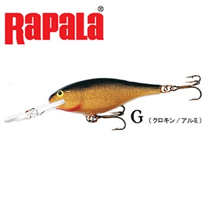 Rapala(ラパラ) シャッドラップ ＳＲ-７ Ｇ（クロキン）