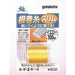 がまかつ(Gamakatsu) 根巻糸 スリム ブラック ブラック 19070