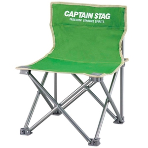 キャプテンスタッグ(CAPTAIN STAG) パレット コンパクトチェアミニ チェアー／椅子／キャンプ／レジャー用 ライトグリーン M-3917