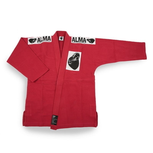 ALMA(アルマ) ０８国産柔術衣 上下 Ａ１ 赤 JU1-A1-RD画像