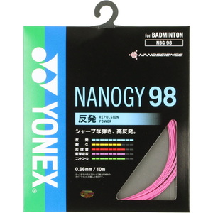 20%OFF ＜ナチュラム＞ ヨネックス(YONEX) ナノジー９８ １０ｍ ２６（ピンク） YNX-NBG98
