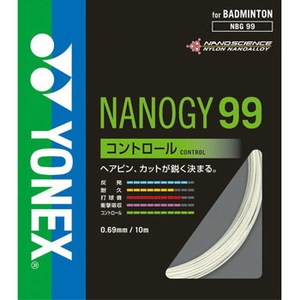 19%OFF ＜ナチュラム＞ ヨネックス(YONEX) ナノジー９９ １０ｍ １１（ホワイト） YNX-NBG99