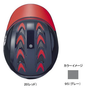 エスエスケイ(SSK) ヘルメットデコレーションステッカー ９５（グレー） SSK-HDS03の画像