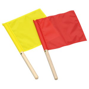 EVERNEW（エバニュー） 手旗 （赤黄２本組） EKA499の画像