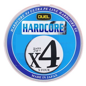 デュエル(DUEL) ＨＡＲＤＣＯＲＥ Ｘ４（ハードコア エックスフォー） ２００ｍ １．２号／２０ｌｂ １０ｍ×５色 H3248