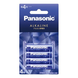 パナソニック(Panasonic) アルカリ乾電池 単４形 ４本パック バイオレットブルー LR03LJA/4B