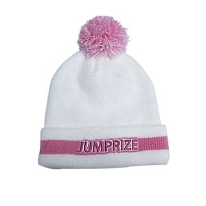 ジャンプライズ(JUMPRIZE) ワッチキャップ ホワイト×ピンク