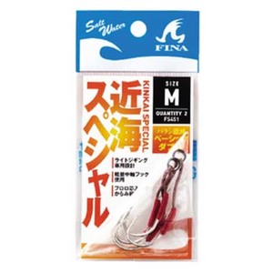 ハヤブサ(Hayabusa) ジギング 近海スペシャル ベーシックダブル Ｌ 白 FS451