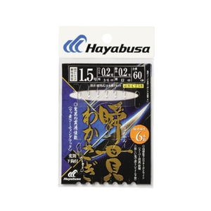 ハヤブサ(Hayabusa) 湖翔ワカサギ 瞬貫わかさぎ 細地袖型 ６本鈎 鈎１．５号 C238