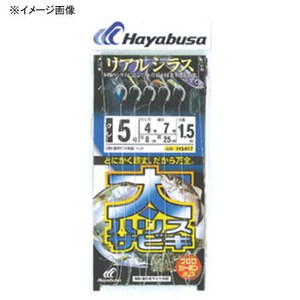 ハヤブサ(Hayabusa) 太ハリスサビキ リアルシラス 鈎４／ハリス３ 白 HS417