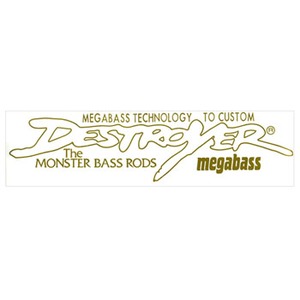 メガバス(Megabass) Ｄｅｓｔｒｏｙｅｒ カッティングデカル テキスチャーゴールド