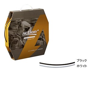 【送料無料】ASHIMA(アシマ) アクションプラス ブレーキ アウターケーブル ５０ｍ ホワイト CBS02601
