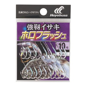 ハヤブサ(Hayabusa) 小袋バラ鈎 強靭イサキ ホロフラッシュ シルバー １０号 BS305