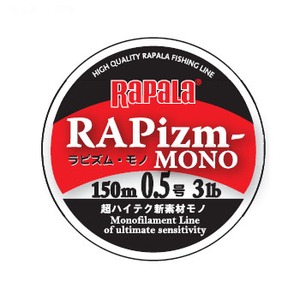 Rapala(ラパラ) ラピズム モノ １５０ｍ ０．５号／３ｌｂ クリア RPZM150M05CL