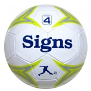 サインズ（Signs） サッカーボール ４号 ＷＨＩＴＥxＹＥＬＬＯＷ（ホワイトxイエロー） 30000画像
