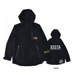 【送料無料】ゼスタ(XeSTA) 透湿防水レインジャケット Ｌ ブラック