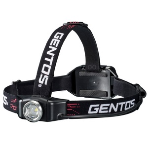【送料無料】GENTOS(ジェントス) ヘッドライト ＧＨ-００１ＲＧ 最大３００ルーメン 充電式／単四電池兼用 ブラック