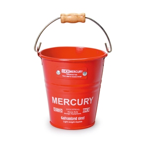 ＜ナチュラム＞ 10％ＯＦＦ MERCURY(マーキュリー) ブリキバケツ レギュラー ホワイト MEBUBRWH