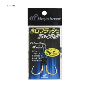 ハヤブサ(Hayabusa) 小袋バラ鈎 ホロフラッシュアシストフック Ｌ BS306