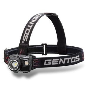 GENTOS(ジェントス) ＷＳ-１００Ｈ ヘッドライト 最大５５０ルーメン 充電式／単四乾電池兼用 １０５ｇ